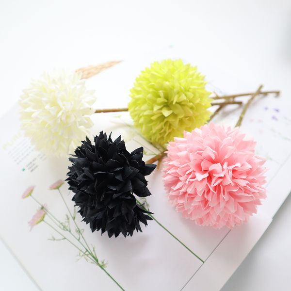 Wedding Flower Art Single Scallion Ball Conteggio elevato Fiore d'imitazione in plastica Disposizione dei fiori di tarassaco Guida stradale US Chen Disposizione dei fiori Ornamenti