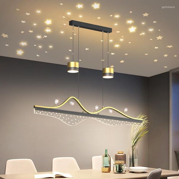 Lampadari Lampade a sospensione LED moderni per cucina Tavolo da pranzo Camera da letto Foyer Villa El Ristorante Soggiorno Sala caffè Casa al coperto