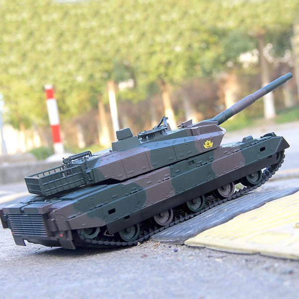 ElectricRC Auto Fernbedienung Tank Große Lade Kampf Spielzeug Modell Junge Legierung 230325