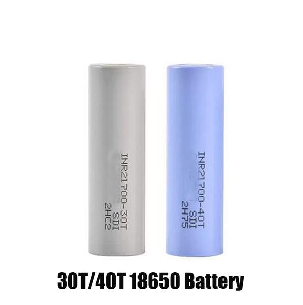 Batteria INR21700 30T di alta qualità al 100% 3000mAh 40T 4000mAh 21700 batterie ricaricabili agli ioni di litio 35A 3.7V per Samsung