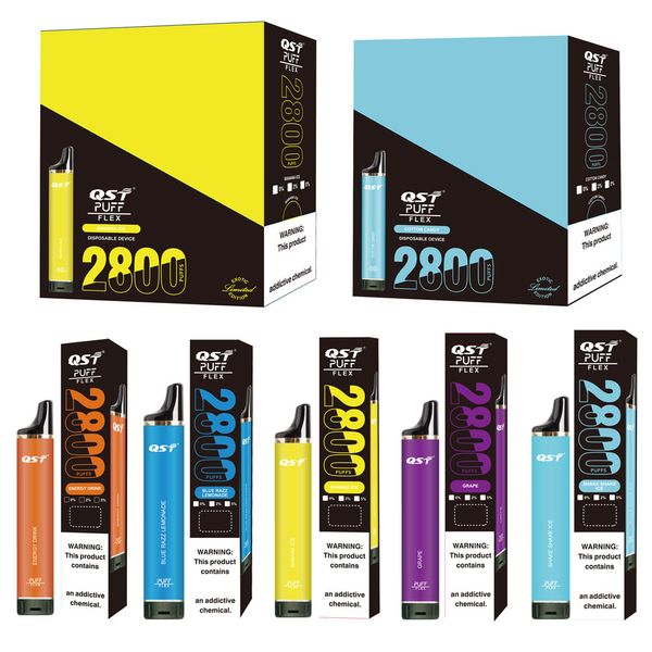 1 puf 2800 Tek kullanımlık vape 5 Tek kullanımlık vape Pod Cihaz Kiti E Sigara