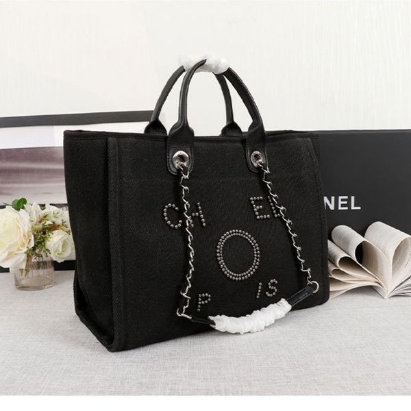 2023 New Casual Canvas Shopping bag Brand Women Fashion Design Borsa a tracolla da donna Shopping Tote Bag Borsa a tracolla da donna