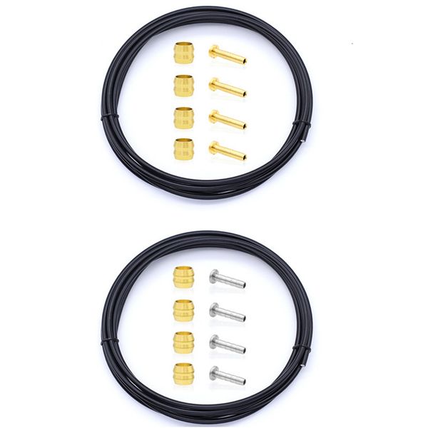 Gabbie per bottiglie d'acqua Kit tubi flessibili per freni a disco idraulici Set di alloggiamenti per tubi per Shimano SMBH59 BH90 W4 Coppia Aghi per boccole di compressione 230325