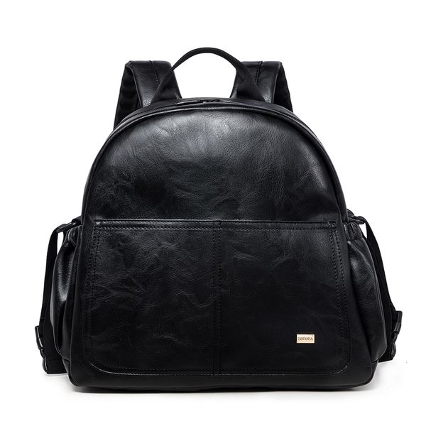 Taschen-Organizer, modische Umstands-Wickeltasche für Mutter, schwarz, großes Fassungsvermögen, modische Wickeltasche mit 2 Riemen, Reiserucksack für Baby 230324