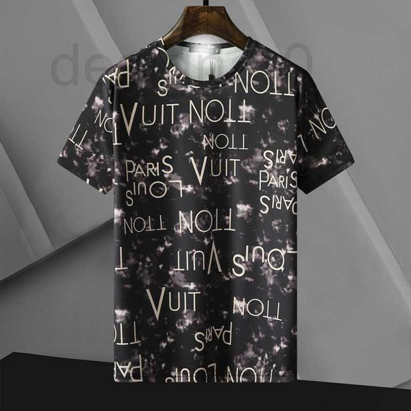 Männer Casual Shirts Designer Frühling/Sommer 2022 Serie Kurzarm T-shirt Esel Marke Halb Alphabet Digital Direct Jet Gedruckt Seide Leichte Baumwolle Männer L027 UIR4