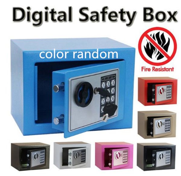 Ящики для хранения бинсы цифровые безопасные коробки безопасность денег с оружием электронные блокировки безопасные огневые сейфы для дома Slindbox Small Cash Security Lockable Storage 230324