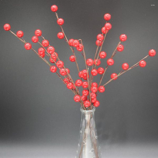 Decorações de Natal Ramos Artificial Berry Ramos 35cm Berries de Plástico Casamento Party Garden Home Shop Office Decoration DIY