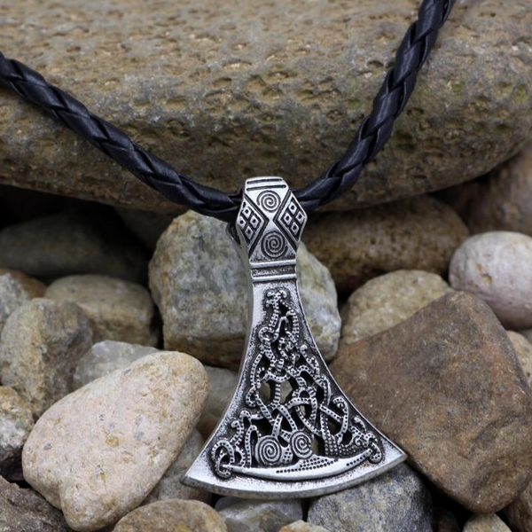 Colares pendentes Youe Shone Men Amulet Pantgram rune nórdico viking machado jóias de mamãe charme
