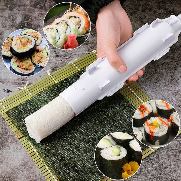 Suşi araçları diy silindir suşi yapım makinesi hızlı suşi bazuka japon pirinç et kalıp pirinç top kalıp mutfak bento aksesuarları 230324