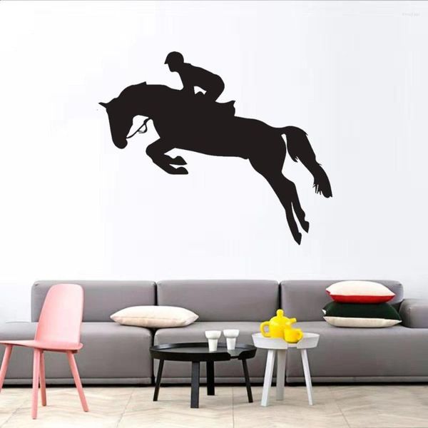 Adesivos de parede adesivos de cavalo criativo adesivo de animais decorações de casa de quarto diy para crianças quartos decoração mural