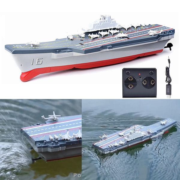 ElectricRC лодки с дистанционным управлением самолеты военный модельный корабль игрушка деть электрические RC Speed ​​Boat Дети по плаванию бассейн Toys для мальчиков 230325