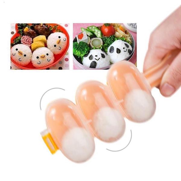 Strumenti per sushi Stampi per palline di riso Stampo per sushi Creatore di creatività Accessori per la cucina fai da te Strumenti per la preparazione di sushi Bento gadget Articoli gratuiti 2 pezzi / set