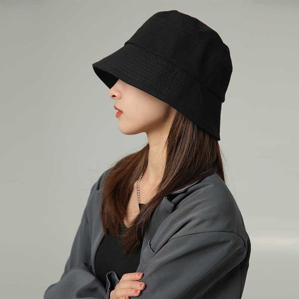 Cappelli a tesa larga Cappello classico da pescatore in cotone Blk Donna Uomo Protezione solare da viaggio all'aperto Cappello da pescatore Cappello unisex Bob Panama regolabile per adulti P230311