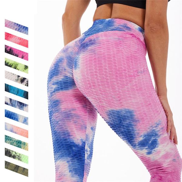 Leggings femininas TIRO Dye Fitness Sport Legins Mulher Use Push Up Pedra de Roupa Sexia Senhora Mulher Feminina Gym Girl High Cale