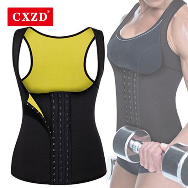 Shapers da donna CXZD Women Shapewear Perdita di peso Neoprene Sauna Sweat Waist Trainer Corsetto Canotta Canotta Allenamento sportivo Dimagrante Body Shaper 230325