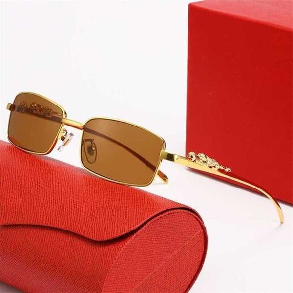 Luxus-Designer-Mode-Sonnenbrillen 20% Rabatt auf Stereo-Leopardenkopf-Vollformat-Business-Brille mit optischer BrilleKajia