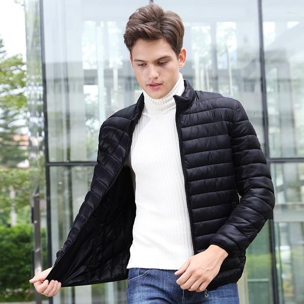 Jaqueta masculina ultra leve jack empacotável resistente à água e ao vento roupas masculinas casaco respirável jaquetas de tamanho grande