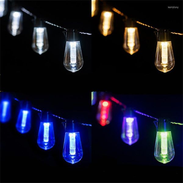 Strings Solar Light Edison Lâmpada pendurada Luzes de cordas impermeáveis ​​ao ar livre Decoração por atacado por atacado