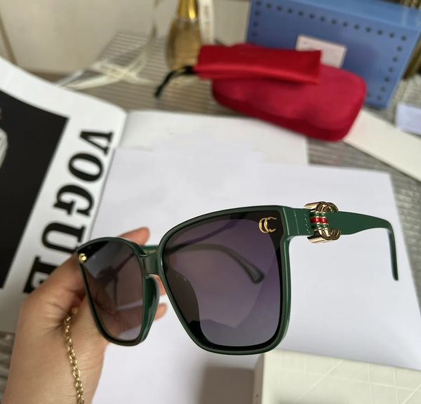 2023 Quente novo designer de luxo marca óculos de sol quadrados óculos de sol de alta qualidade óculos femininos masculinos óculos de sol lente uv400 unissex com caixa