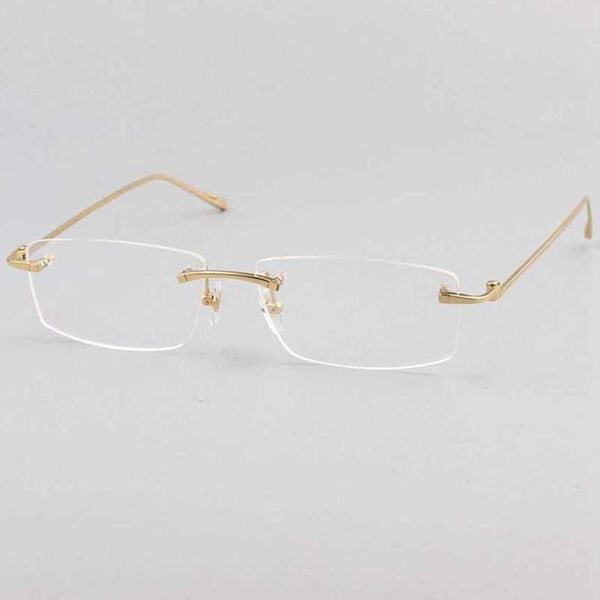 Luxus-Designer-Mode-Sonnenbrillen 20 % Rabatt Serie 0070 Ultra Light Fashion Borderless Short-Sighted Eye Frame Business