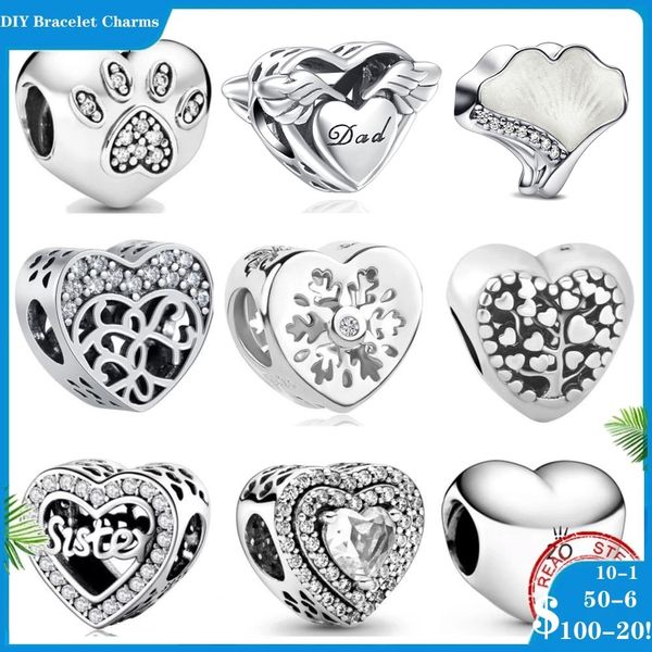 925 SIVER BEADS CHARMS PARA PANDORA PARA PARA BRACELES DE BRACELES DE PARA MULHERES DA TRUS