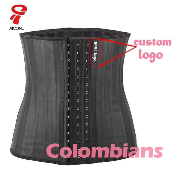 Shapers da donna Aiconl Latex Waist Trainer Corsetto Belly Plus Slim Belt Body Shaper Modeling Strap Body Ficelle Waist Cincher fajas colombianas 230325