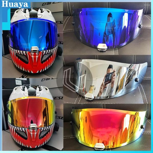 Capacetes de motocicleta 10 cores Iridium Gold Face Face Helmet Visor Lens Case para HJC RPHA-11/70 Máscara