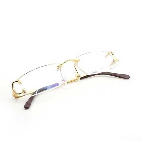 Мужские роскошные дизайнерские солнцезащитные очки Винтажные оправдания чистые мужские очки рамы заполняют рецепт модные очки.