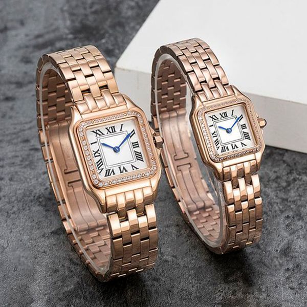 Lady New Quartz Designer Orologio con fibbia scorrevole Bracciale in oro rosa da donna Moda Clone Zaffiro Orologi luminosi President Montre De Luxe Orologi da polso Dhgates