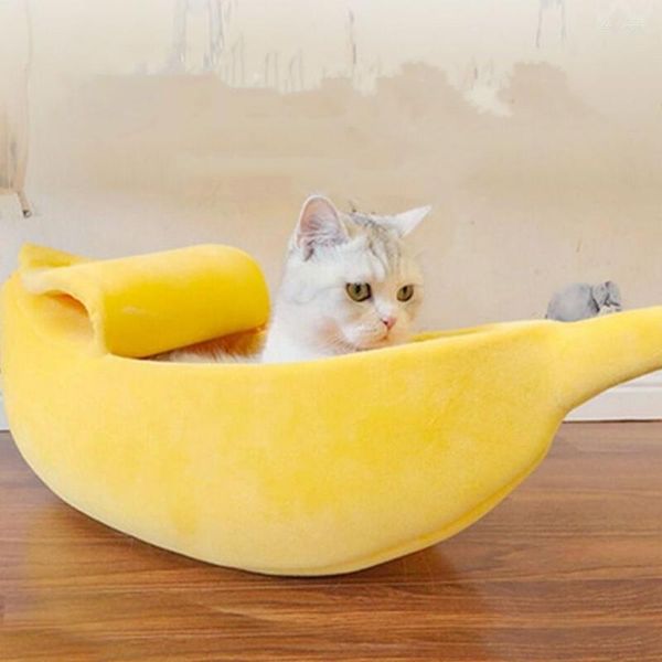 Camas de gato Cama de banana engraçada Casa