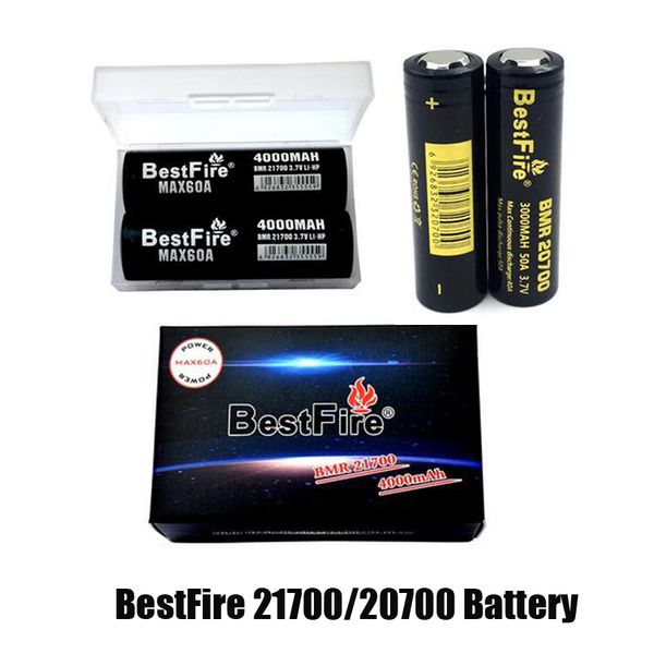 Batteria BestFire BMR 21700 autentica 4000mAh 60A 20700 3000mAh 50A Batterie al litio ricaricabili Cella BMR21700 BMR20700