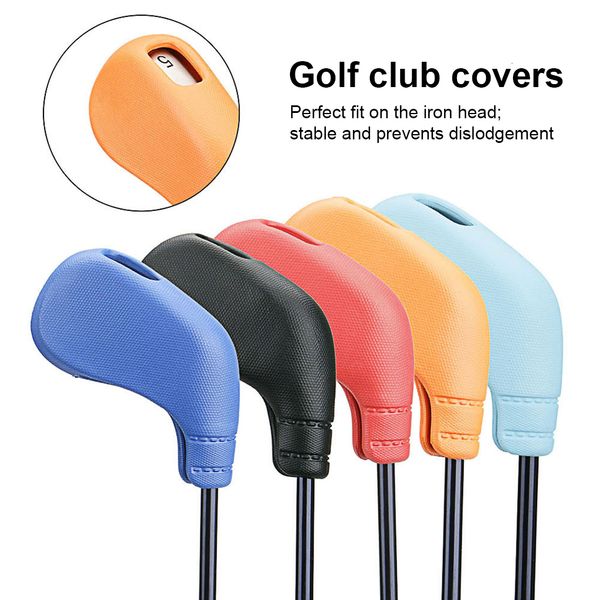 Outros produtos de golfe 9 peças Clube de golfe Capa TPE Iron Head Cabine