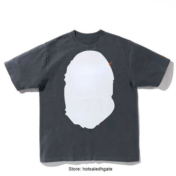 T-shirt de grife insere a marca de camiseta masculina da marca de moda de moda redonda pescoço curto-manga curta