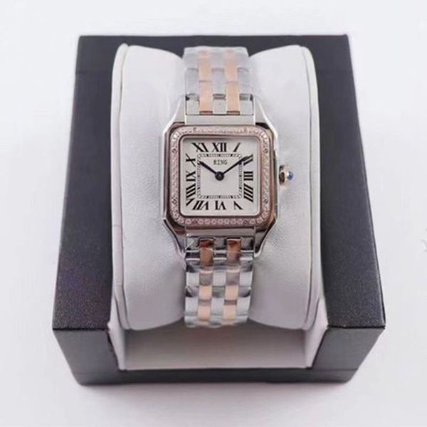 Orologi della coppia di moda orologi di alta qualità orologio importato in acciaio inossidabile in acciaio inossidabile femmini