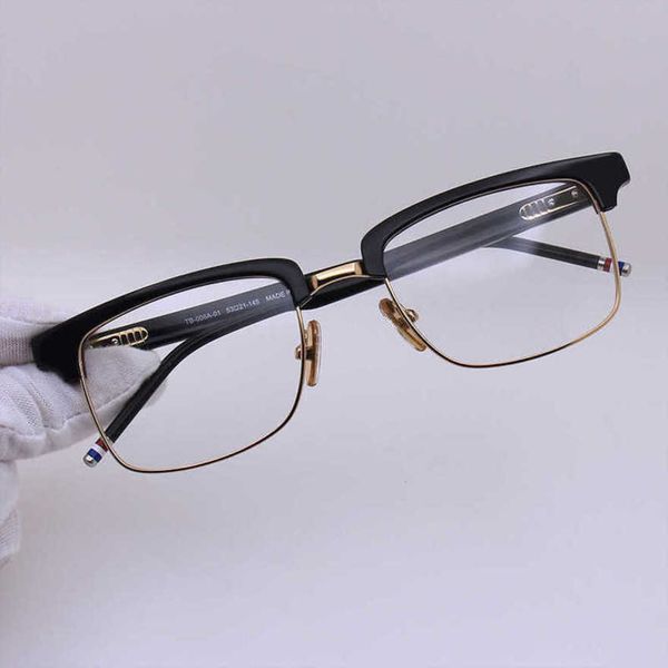 Designer-Strandpaar-Sonnenbrille für Männer und Frauen 20 % Rabatt auf Myopie-Brille tb006 Box Myopie-Rahmenmode koreanische Version Business optische Linse