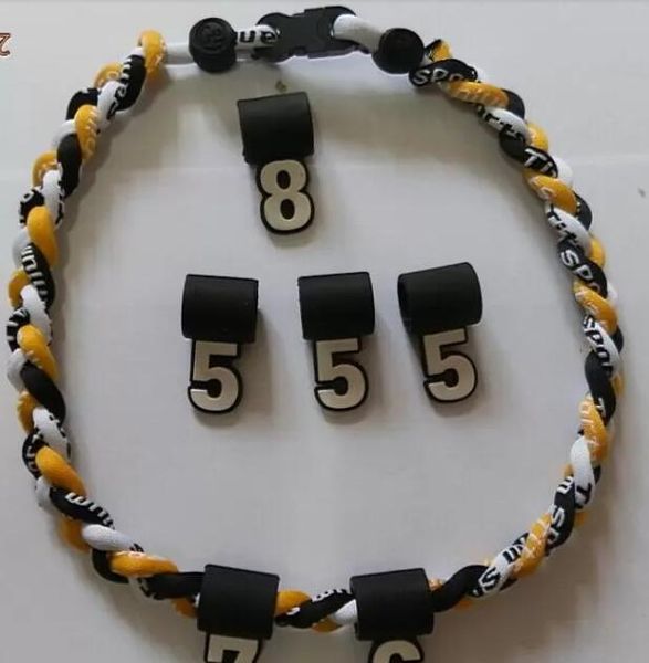 Accessori sportivi in titanio per numeri sportivi in silicone per bambini pendenti con ciondoli alla moda per ciondoli in silicone con ciondolo softball