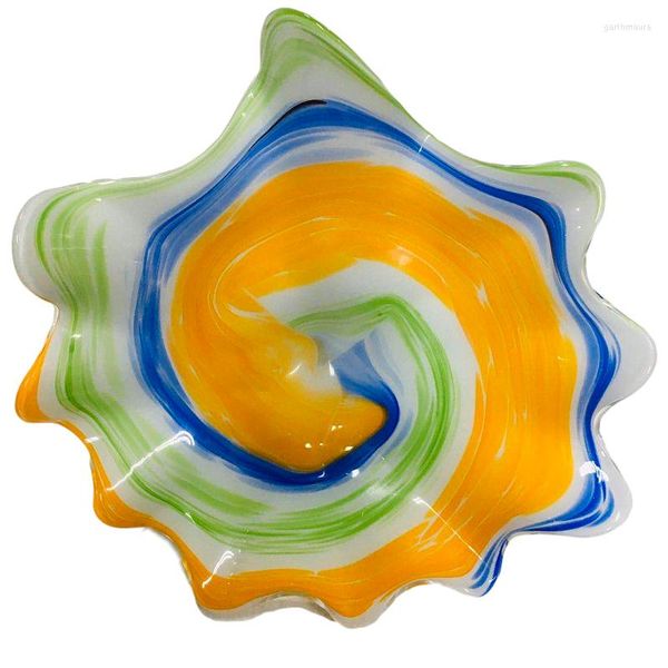 Wandlampen, moderne, farbenfrohe Swirl-Platter-Kollektion, handgefertigte Murano-Glasplatte, kreative Hängelampen für Zuhause