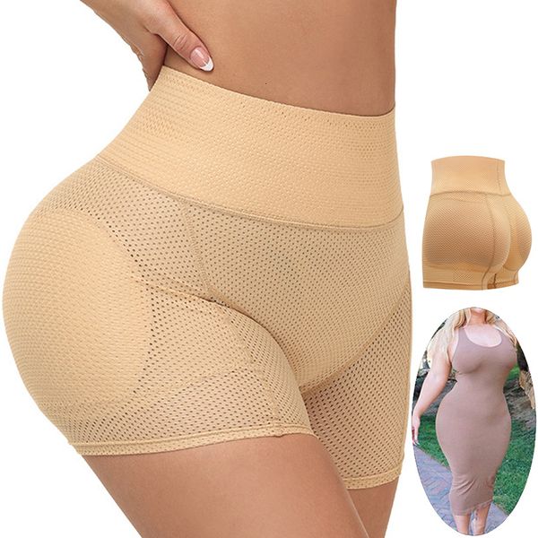 Frauen Shapers Hip Enhancer Unsichtbarer Lift Butt Lifter Hohl Atmungsaktive Shaper Polsterung Höschen Push-Up Unten Nahtlose Sexy Shapewear Höschen 230325