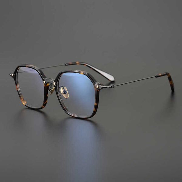 Herren-Luxus-Designer-Damen-Sonnenbrille Elegante Farbe Japanische High-End-Quadratbrille Vollformat große literarische Kurzsichtigkeit Männer Frauen wählen keine Gesichtsmode aus