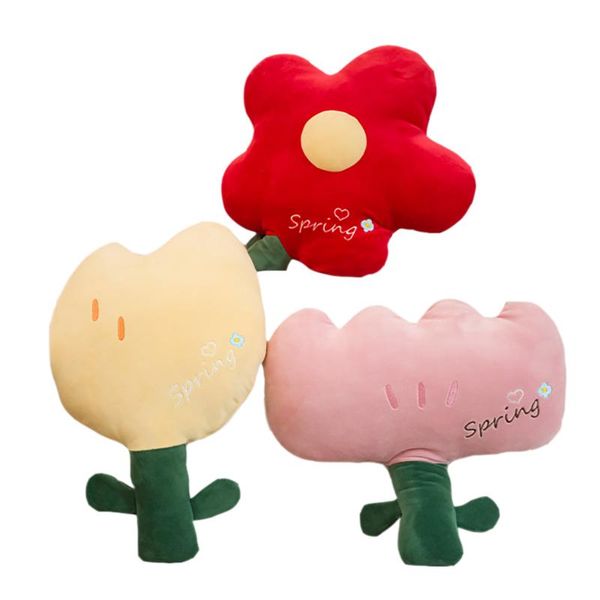 Kissen / Dekorativ 1 Stück Eleganter nordischer Stil Blumenstuhl Vogelform Plüsch Flauschige Tulpe Büro Shooting Dekor Mädchen Geschenke /