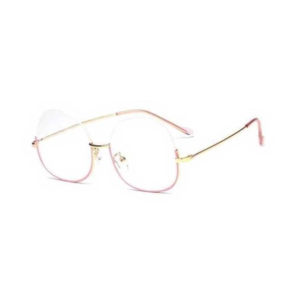 Designer Men e feminino Casal de praia Os óculos de sol 20% da moldura de metal meio aro de óculos de ouro de olho de olho de olho de ouro