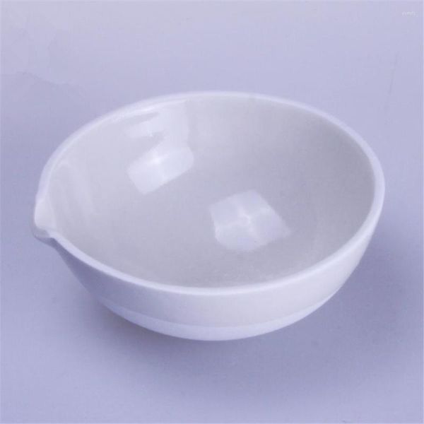 50-1000 ml de evaporação de prato redondo em cerâmica de laboratório com bico para o laboratório de química