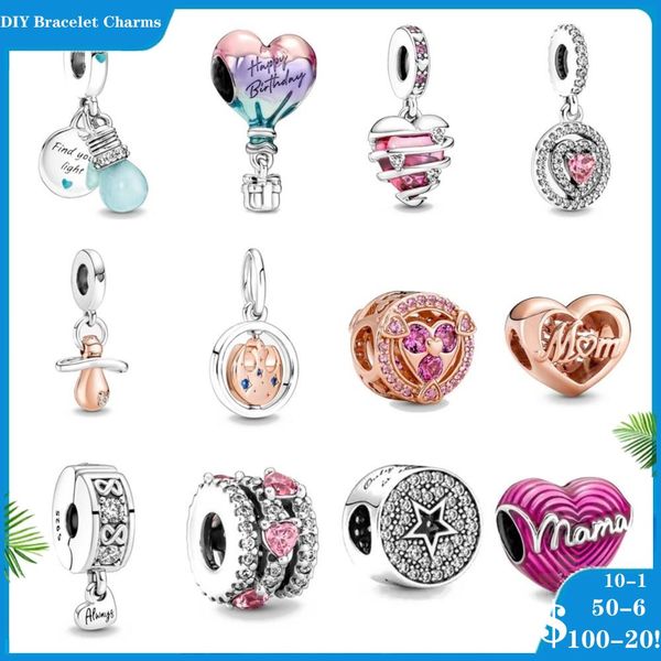 925 SIVER BEADS CHARMS PARA PANDORA PARA BRACELES DE BRACELES DE PARA MULHERES MULHERES PENENTES JOIXAS BLOW BULBO DIGLE