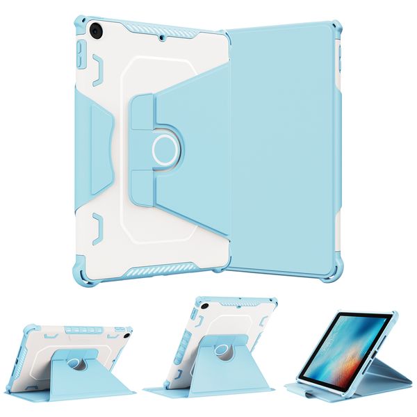 Custodie con rotazione dell'armatura per iPad 10 10.9 10th Pro 11 12.9 Air 4 5 10.2 9.7 10.5 Mini 6 Custodia Custodia per tablet in pelle con supporto a 360 gradi