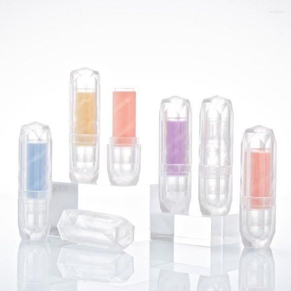 Бутылки для хранения оптом прозрачная губа глянцевая трубка пустая упаковка Diy Diamond Bottle Botles
