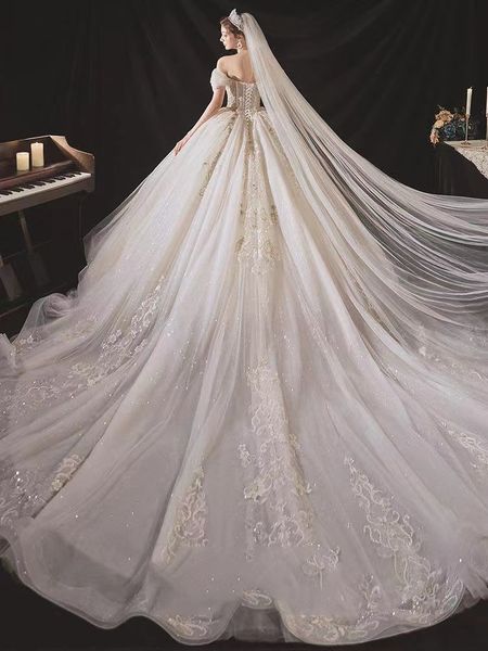 Abiti da sposa in pizzo a linea Abito da sposa in rilievo con applicazioni di pizzo vintage Nuovi abiti da sposa senza maniche con scollo rotondo sexy Abito da campagna taglie forti Vestido De Noiva