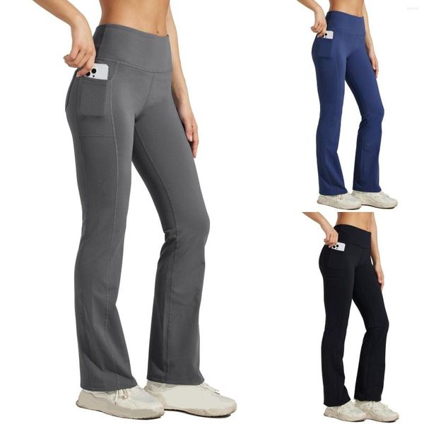 Active Pants Damen Solide Workout Leggings Hose Fitness Sport Laufen Yoga Sportlich Mode Weich Für Männer Mit Taschen Baumwolle