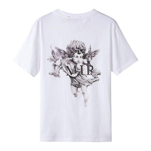 Camisetas masculinas carta imprimir babysbreath manga curta masculina padrão de caju de flor tsshirt o-pescoço o-pescoço de verão thee s 249