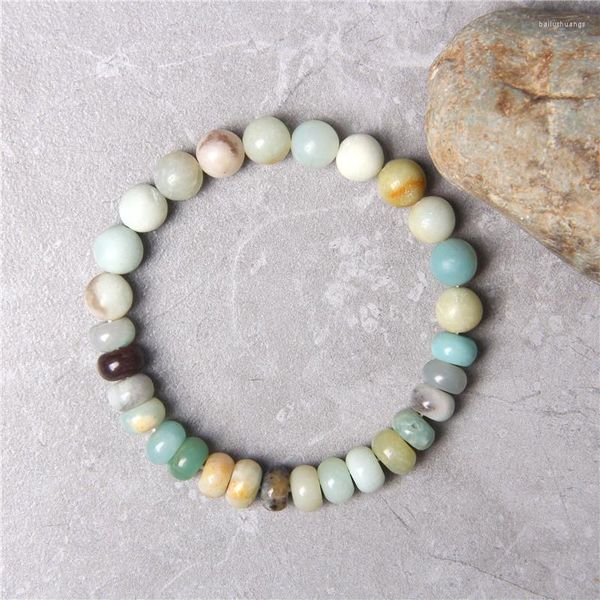 Strand Lucky Natural Stone Bracelet Quartz Crystal Round Abacus Healing Gem Beads Jewelry Party Женщины подарки оптом