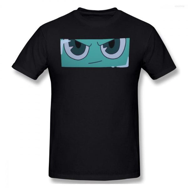 Herren T-Shirts Roboter Gesicht Shirt Männer Schwarz Deca Dence Natsume Kaburagi Fennel Gadoll Anime Gedruckt Sommer Große T-shirts Baumwolle Tops